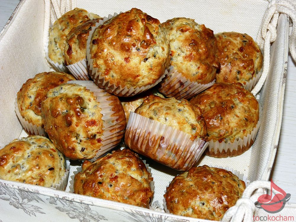 Muffinki śniadaniowe z ziarnami tocokocham.com