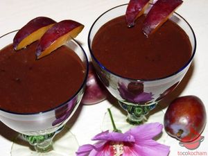 Koktajl czekośliwka tocokocham.com