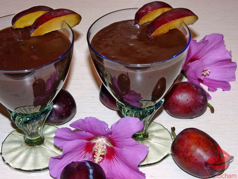 Koktajl czekośliwka tocokocham.com