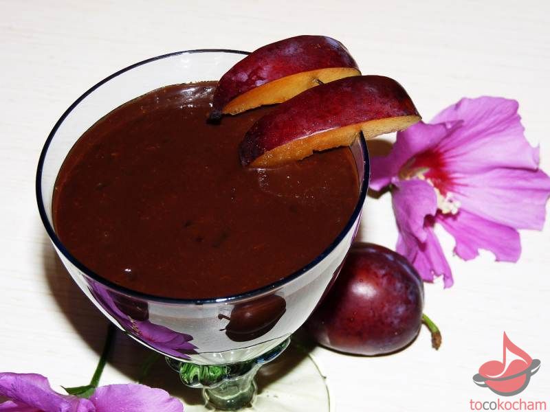 Koktajl czekośliwka tocokocham.com