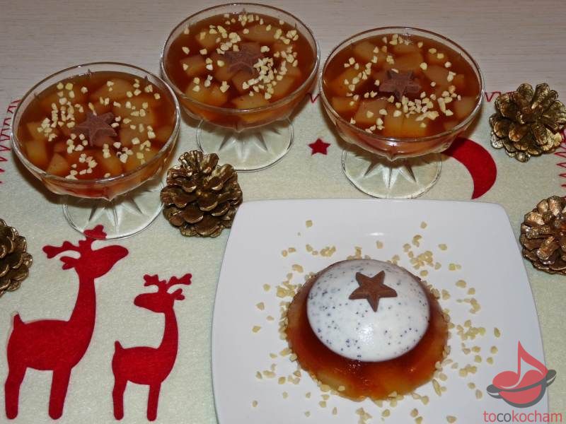 Galaretka z gruszkami i makiem tocokocham.com