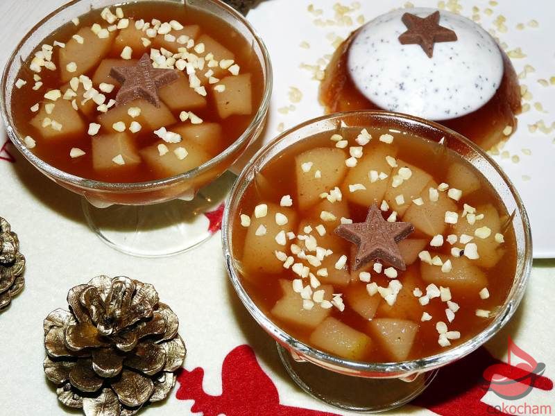 Galaretka z gruszkami i makiem tocokocham.com