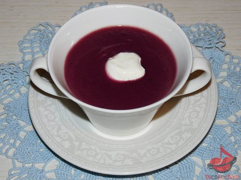 Zupa krem z czerwonej kapusty tocokocham.com