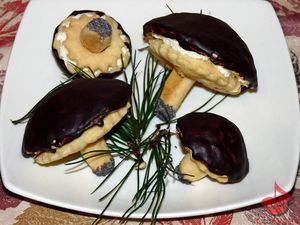 Ciastka Leśne grzybki tocokocham.com