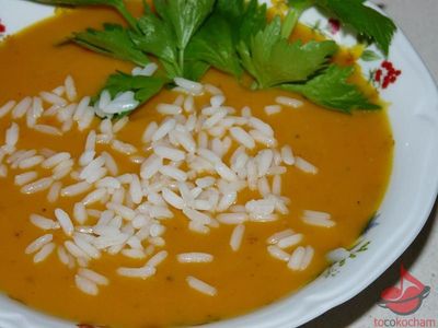Zupa krem dyniowo-pomidorowa tocokocham.com